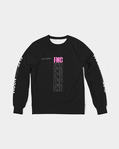 FLEE NORMALITY Aiming at Thrones Classic French Terry Crewneck Pullover- PINK